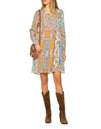 La purpura de la rosa. Princess Goes Hollywood Folard Multicolor Kleid Mit Paisley Print Kleider