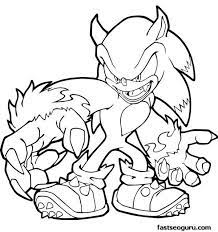 Printable Sonic The Hedgehog Werehog Coloring In Sheets Printable Coloring Pages For Kids Halloween Coloring Cartoon Coloring Pages Halloween Coloring Pages