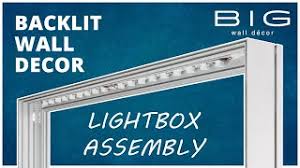Buy marquee letter lights, led light box, cinema light box, and more! Lightbox Assembly Tutorial Backlit Wall Art By Big Wall Decor Youtube