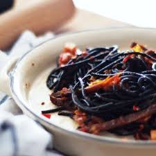 Spaghetti aglio e olio (pasta with garlic and olive oil), is one of the simplest pasta dishes from neapolitan cuisine and the center of . Squid Ink Spaghetti With Dendeng Balado East X West Experiment At Omoteo Pupo