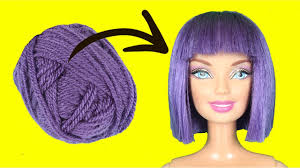 Embroidery floss can be used to make tons of different things, not just some friendship bracelets. Diy Barbie Hairstyles With Yarn How To Make Purple Doll Hair For Old Toys Youtube