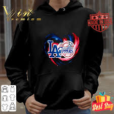 Click the logo and download it! Los Angeles Dodgers And Los Angeles Clippers Logo Shirt Hoodie Sweatshirt Longsleeve Tee