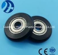 608zz Quality Spherical Arc POM Coated Nylon Wheel Showcase Guide Rail  Bearing Pulley