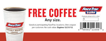 Free Large Coffee All Month At Racetrac Gas Stations Coupon Via The Coupons App Coffee Coupons Yuban Coffee Coupons
