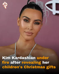 Kim Kardashian faces criticism online after sharing what her kids unwrapped  for Christmas.