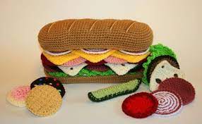 Maybe you would like to learn more about one of these? Crocheted Knitted Sandwich Crochet Food Crochet Amigurumi Cute Crochet