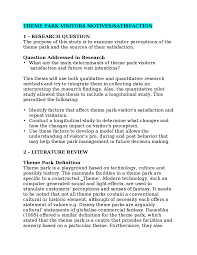 Student needs to choose the type of question he/she would like to answer or work on. Theme Park Visitors Motives Satisfaction Docsity