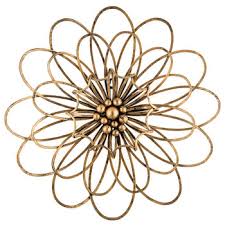 Offered in many colours, the rose flower wall decals can be utilized to make an impression in any room. Antique Gold Flower Metal Wall Decor Hobby Lobby 1297746