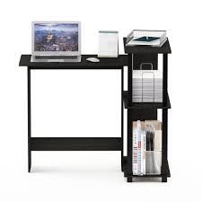 The proper size of this computer desk workstation makes it can be used as a wiring desk, office workstation, home or study desk, and so on. Furinno Abbott Corner Computer Desk With Bookshelf Espresso Black 16086r1ex Bk Walmart Com Walmart Com