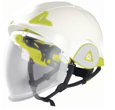 Guide des normes relatives aux chaussures de sécurité. Schutzhelm Delta Plus Onyx Weiss Mit Einklappbarem Visier