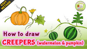 Learn how to draw a pumpkin with an easy to use step by step tutorial. How To Draw Creepers Pumpkin Watermelon Easy Step By Step Drawing Tutorial For Kids Youtube