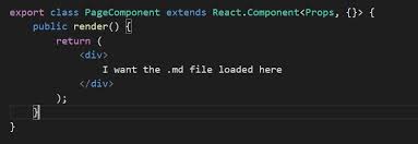 How Do I Load A Markdown File Into A React Component Stack Overflow