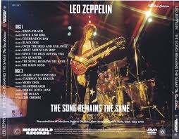 Live from earls court, 1975. Led Zeppelin The Song Remains The Same The Fan Edition 2dvd Moonchild Records Mc 170 Discjapan