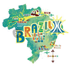 Lonely planet's guide to brazil. Brazil Map Grafik Illustration Als Poster Und Kunstdruck Von Migy Ornia Blanco Bestellen Artflakes Com
