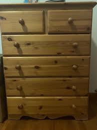 Product title diego casual style five drawer chest, cinnamon pine average rating: Pine Chest Of Drawers For Sale Furniture Shelves Drawers On Carousell