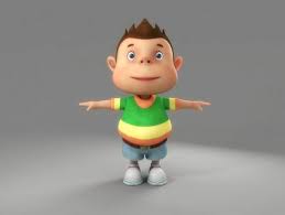 Cartoon Boy Free 3d Model Cartoon Boy Cartoon 3d Model