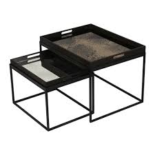 Able life able tray table. Buy Ethnicraft Rectangular Nesting Tray Table Set Amara
