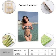 Italian Sexy Beauty Model Laura Sommaruga Figure Portrait Poster 3 Canvas  Art Wall Poster Printing Office Bedroom Aesthetic Poster Living ...