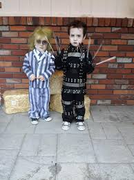 Beetlejuice will appear if you say his name quickly three times in a row. Coolest Costumes For Toddlers Ever Edward And Beetlejuice Funny Kid Costumes Halloween Costumes Pop Culture Scary Halloween Costumes