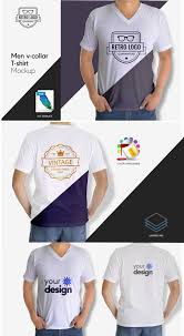 Men V Collar T Shirt Mock Up Psd Template Shirt Mockup Mockup Psd Templates
