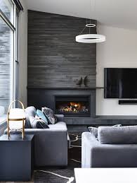 Modern Walnut Fireplace Mantel With Drop Front Shelf Media Storage Hidden Storage In 2020 Trendy Living Rooms Living Room Modern Living Room With Fireplace