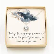 Although a gift likely won't be able to fully express your gratitude, these meaningful tokens of thanks are sure to bring a. Mother Of The Groom Necklace Mother Of The Groom Gift Etsy