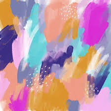 Bright And Cheerful Abstract Art Stationery Design Abstract Painting Creative