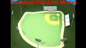 Baseball Field 3d Model With Realistic Experience With Scenic Rendering Explore The Highly Detailed Model Of Baseball Field Baseball Baseball Stadium Map