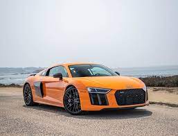 Thanks To Laocexotics For The Great Images Of Solar Orange Laocexotics Audi Audir8v10plus Montereycarweek Montereyc Audi R8 V10 Plus Super Cars Audi V10