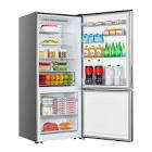 Hisense Fingerprint Resistant Titanium 28 inch Counter Depth Bottom Mount Refrigerator (15 Cu.Ft.) - RB15A2CSE Leons
