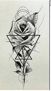 15 Super Ideas For Tattoo Geometric Flower Floral Roses Geometric Tattoo Tattoos Flower Tattoos