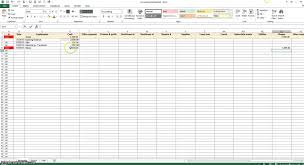 sample spreadsheet for business expenses then chart of