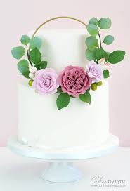 Sugar flowers for cakes uk. How To Make A Floral Cake Hoop Wreath With Gumpaste Cakesdecor