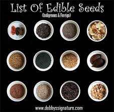 List Of Edible Seeds Nutrition Uses Edible Seeds Edible Seeds