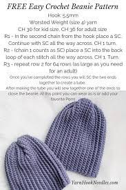 The Easy Crochet Beanie Video And Free Pattern Pdf Crochet Beanie Pattern Free Crochet Beanie Pattern Beanie Pattern Free