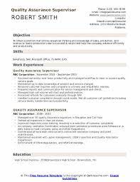Stress, volume, parallel, conversation, regression, etc. Quality Assurance Supervisor Resume Samples Qwikresume