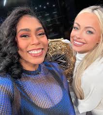 NBD, just two Jersey girls living out their dreams!💕 Liv it was great  meeting you. Your kindness towards everyone was incredible. Can't wait to  see you in WrestleMania next year. Rooting for