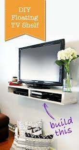 Build an open media shelf. How To Build A Floating Tv Shelf Pretty Handy Girl