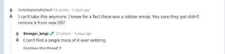 The conspiracies that erupt every time there's a significant. What Happened To The Robber Emoji Apparently It Never Existed