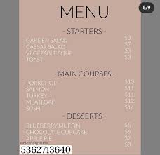 Bloxburg cafe menu decal ids. Not Mine Custom Decals Decal Design Room Decals