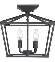 Savoy House 6 328 4 89 Townsend 4 Light 13 Inch Matte Black Semi Flush Ceiling Light