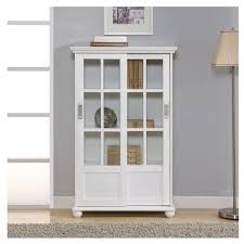 Capewood Bookcase With Sliding Glass Doors 51 Room Joy Bookcase With Glass Doors Glass Cabinet Doors White Bookcase