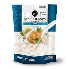 Dip scallops in the egg substitute and then roll them in the bread crumbs. Frozen Raw Bay Scallops 80 120 Count 1 Lb Walmart Com Walmart Com