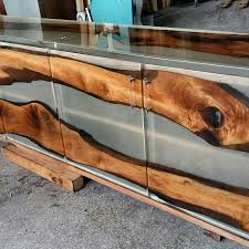 Epoxy Wood Consol By Lara Wood Design Wood Design Luxury Furniture Wood Table Design