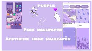 Maybe you would like to learn more about one of these? Purple Aesthetic Theme Wallpaper For Android Phones Samsung Phones Cute Free Wallpaper Making Youtube