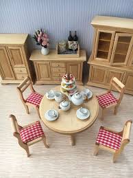 Sold by ami ventures inc. 1 12 Scale Dolls House Dining Room Set Furniture Design Living Room Rustic Dining Furniture Dinning Room Furniture