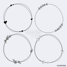 Black And White Banner Cute Illustration Decoration Invitation Decorative Background Abstract Isolated Ornament Greeting Vin Drawing Frames How To Draw Hands Wreath Illustration