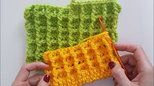 Gofret Waffle Orgu Waffle Stitch Orgu Krose Tig Isleri