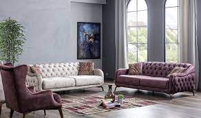 Skandinavische Chesterfield Sofa Couch Polster Garnitur 3 3 1 Altrose Beige Hitit Garnituren Sofas Polsterg Furniture Discount Furniture Furniture Design
