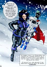 Rule 34 Dev - black_hair bondage bondage_gear bondage_outfit chained chains  dc encasement gag latex_clothing latex_suit leather leather_clothing  leather_gloves leather_jacket oc outside peril permanent permanent_bondage  power_girl predicament_bondage ...